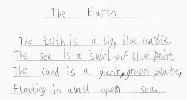 HB's Earth Metaphor Poem