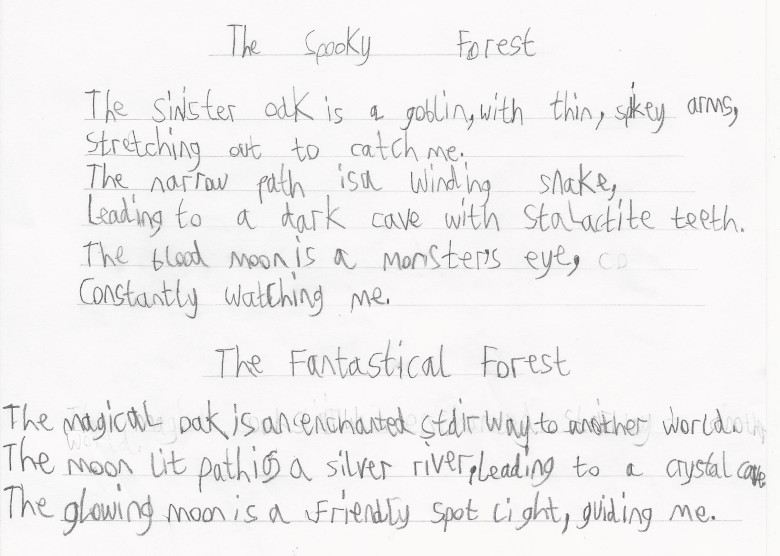 HB's Forest Metaphor Poem