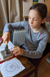 making the mandala