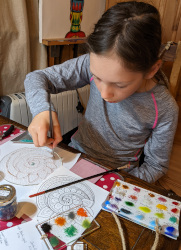 making the mandala