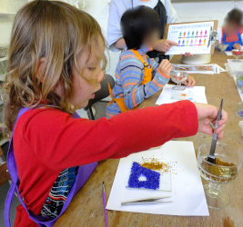 making a fused glass picture