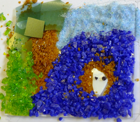 making a fused glass picture