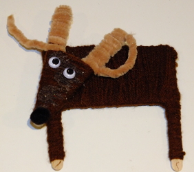 Wool Reindeer Craft