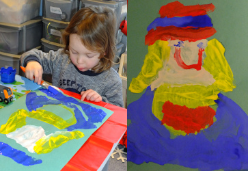 Painting a Sami Person