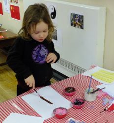 painting cherry blossom trees