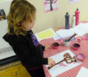 painting cherry blossom trees