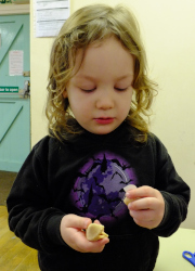 eating fortune cookies