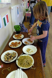 trying food