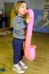playing jazz