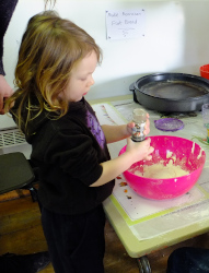 making Moroccan flat bread