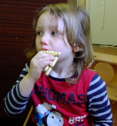 playing the Pan Flute