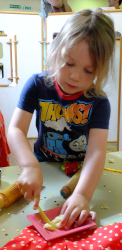 cooking at the Pierogi Cafe