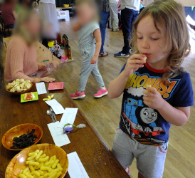 tasting food