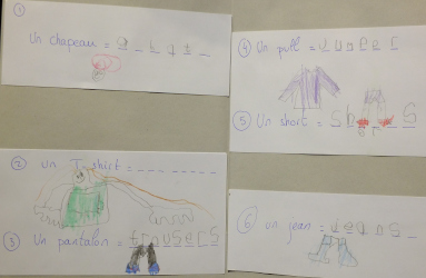 learning French clothing names