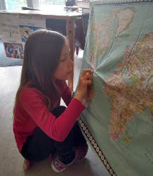 looking at maps
