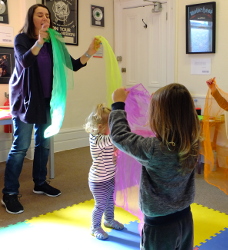 coloured scarves at Spanishtastic