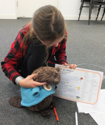 teaching Spanish to the Beaver mascot