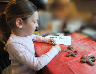 Making Clay Amulets
