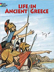 Life in Ancient Greece colouring book