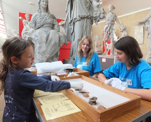 handling 2500 year old pots