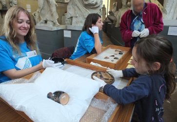 handling 2500 year old pots