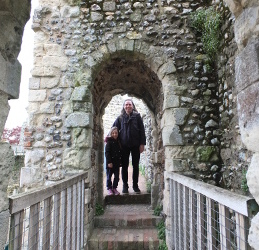 walking round the castle