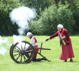 medieval fire power display