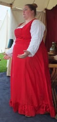 dressing a lady