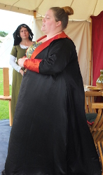 dressing a lady