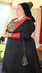 dressing a lady