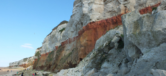 the cliffs at Hunstanton