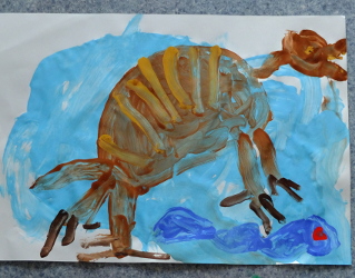 Spinosaurus Catching a Fish