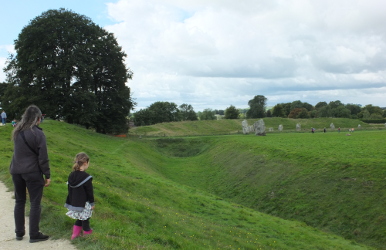 walking along the henge