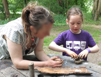 making clay pots