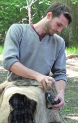 flint knapping demo