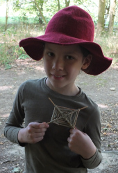 weaving a natural decoration