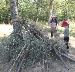 making a den