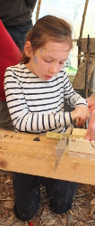 making a wooden percusion instrument