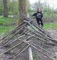 making a den