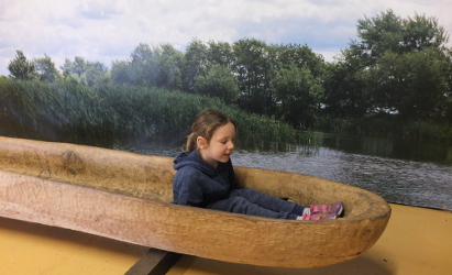 recreated bronze age style boat