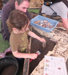 Exploring the dig pits