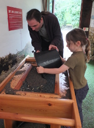 Exploring the dig pits