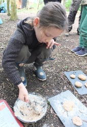 making bread dough