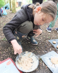 making bread dough