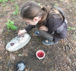 making rock art