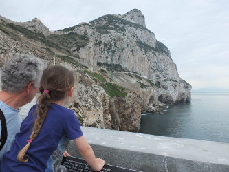 looking at the caves