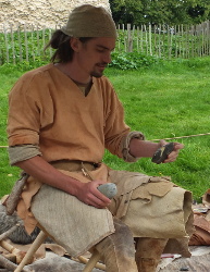 flint knapping demonstration