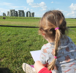 sketching stonehenge