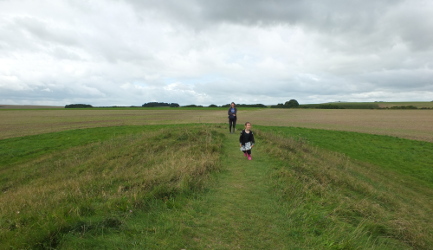 on top of the barrow