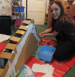 Making a model Hannibal crossing the Alps